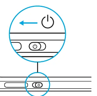 Power switch location and operation.