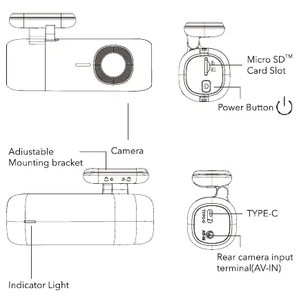 F9 dash cam layout