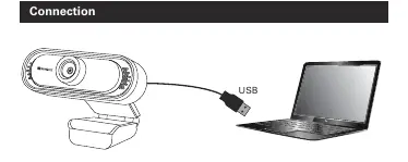 Connecting the webcam via USB.
