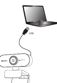Connecting the webcam via USB.