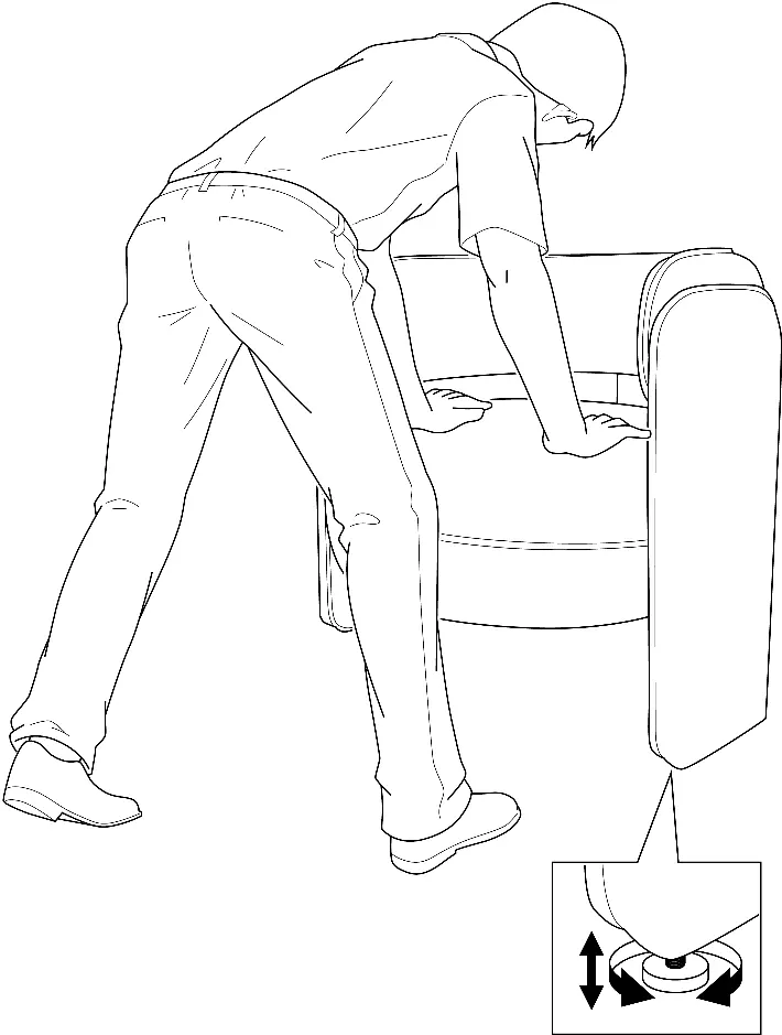 Leveling the chair