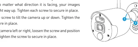 Adjusting the camera orientation