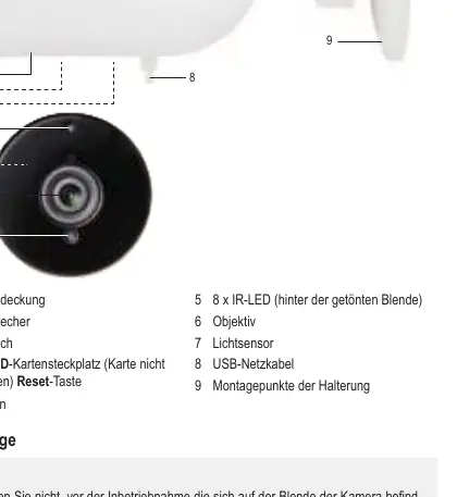 Camera components and internal compartment