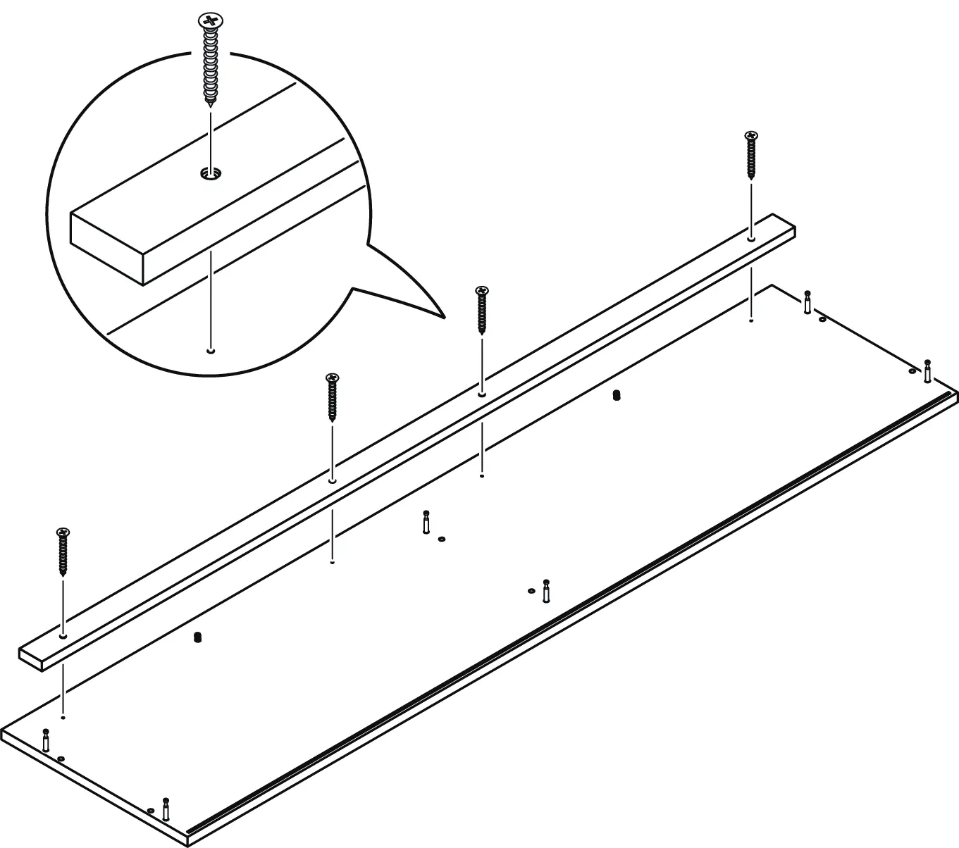 Top panel assembly