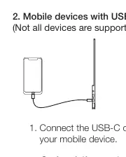 Connecting to mobile devices via USB-C
