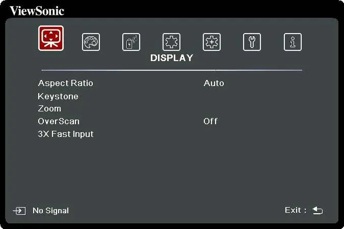 DISPLAY Menu
