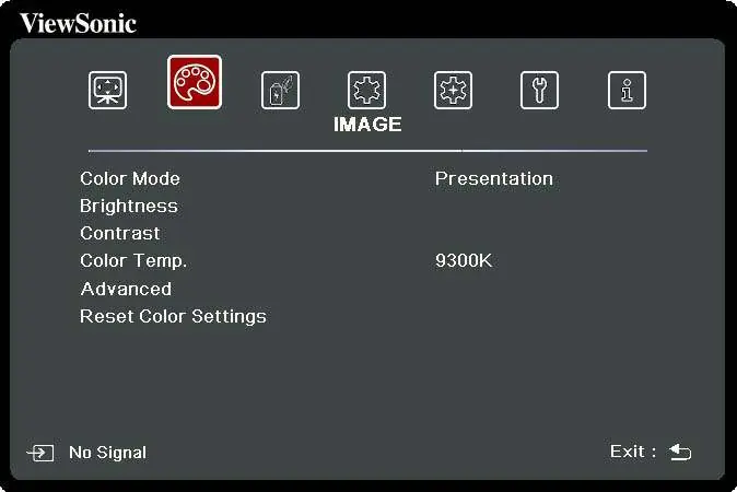 IMAGE Menu