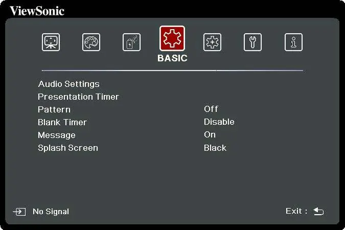 BASIC Menu