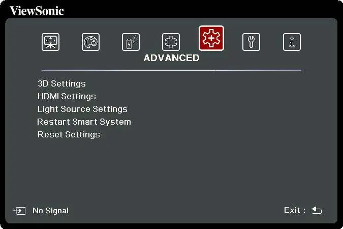 ADVANCED Menu