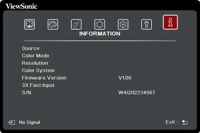 SYSTEM Menu