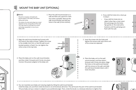 Wall mount installation steps
