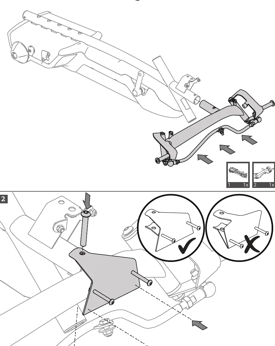 Assembly steps 1 and 2