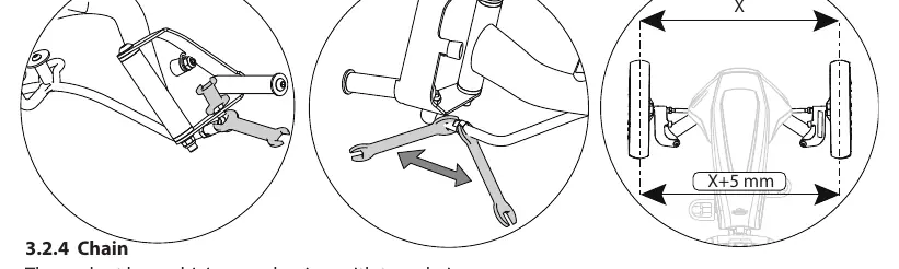 Chain tensioning diagram