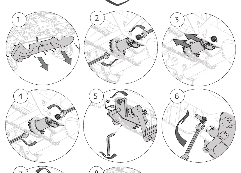 Crank adjustment steps