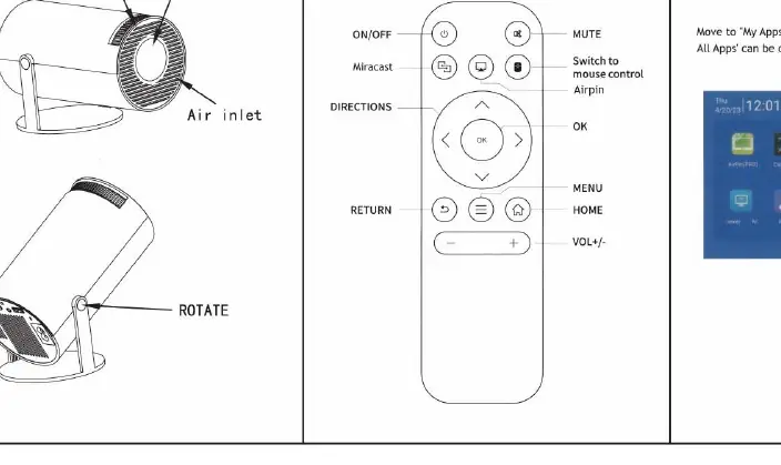 Remote control button layout