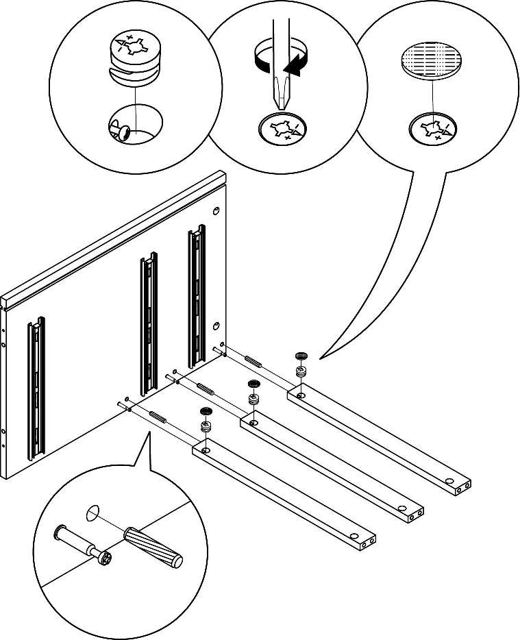 Cam bolt and lock installation