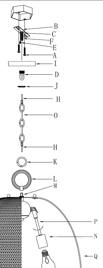 Exploded view of fixture assembly