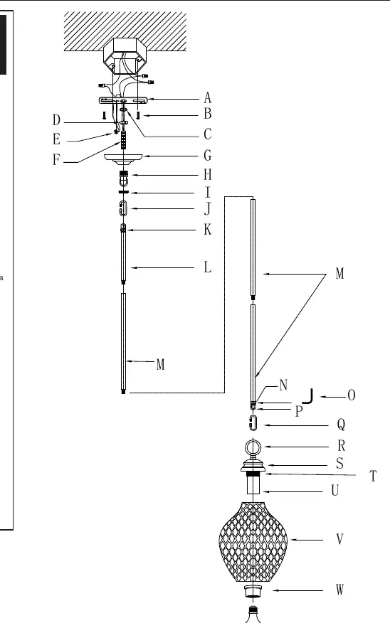 Exploded view of the fixture assembly
