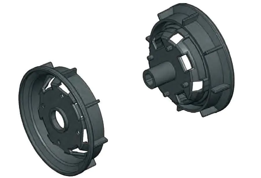 Assembly of frame components