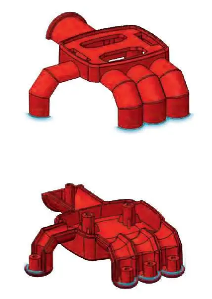 Assembly of arm components