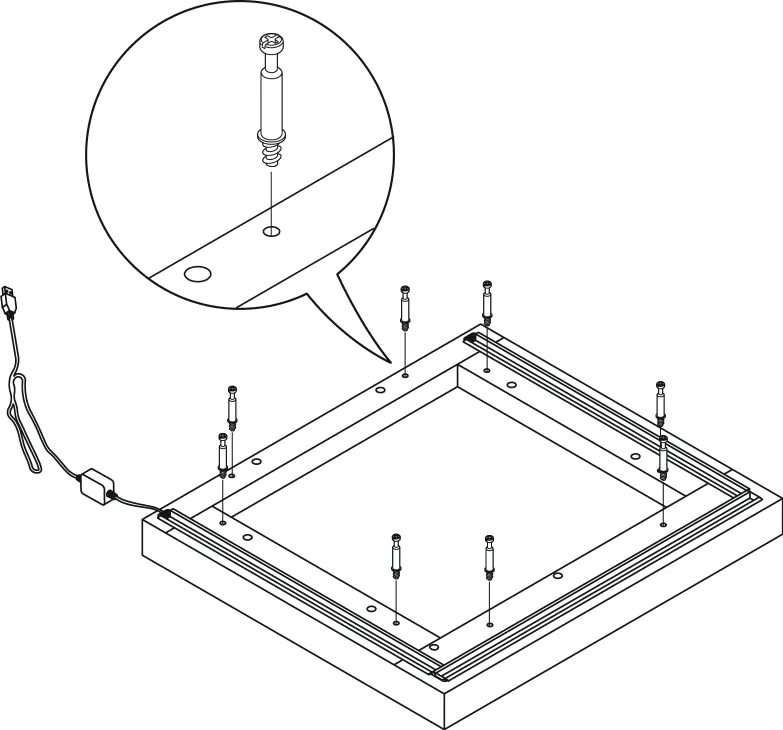 Top panel assembly