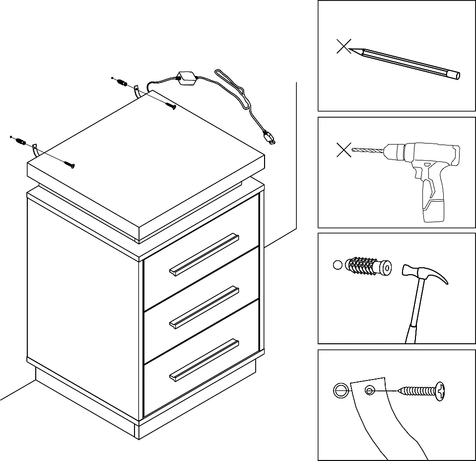 Wall mounting procedure