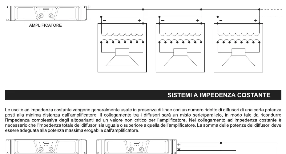 Constant voltage and constant impedance wiring diagrams