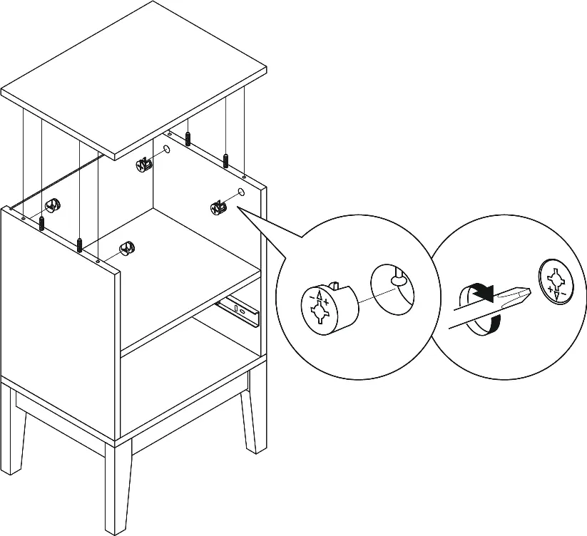 Top panel assembly