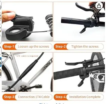 Step-by-step installation process for the 108X throttle.
