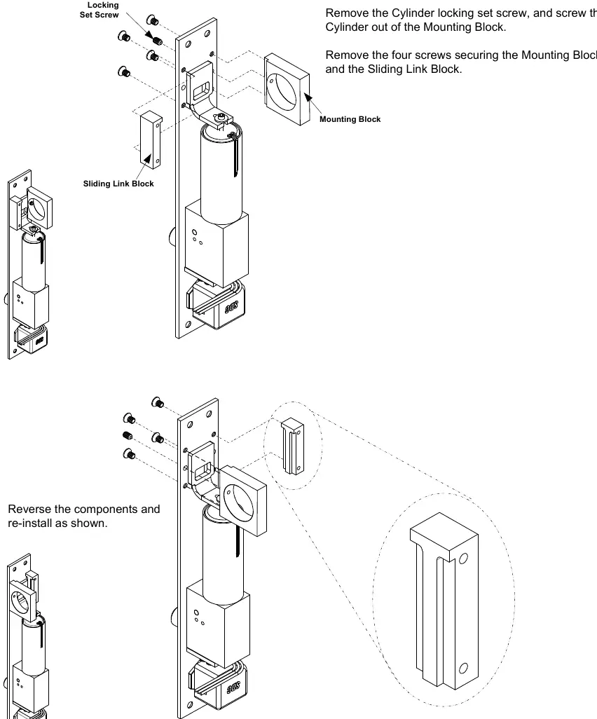 Instructions for Reversing the Cylinder
