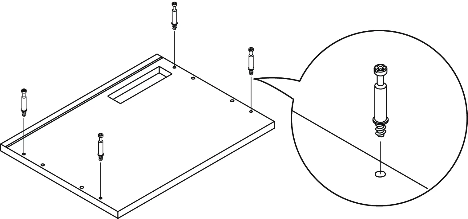 Top panel assembly