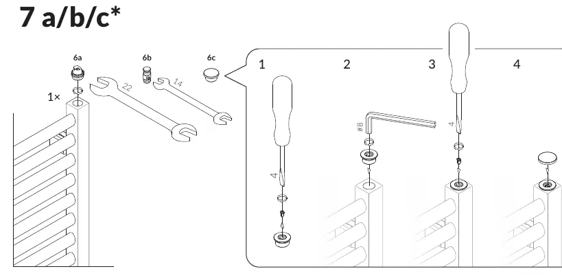 Bracket assembly sequence