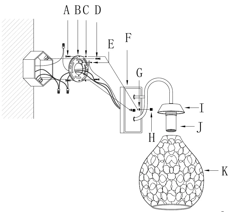 Fixture assembly and wiring diagram