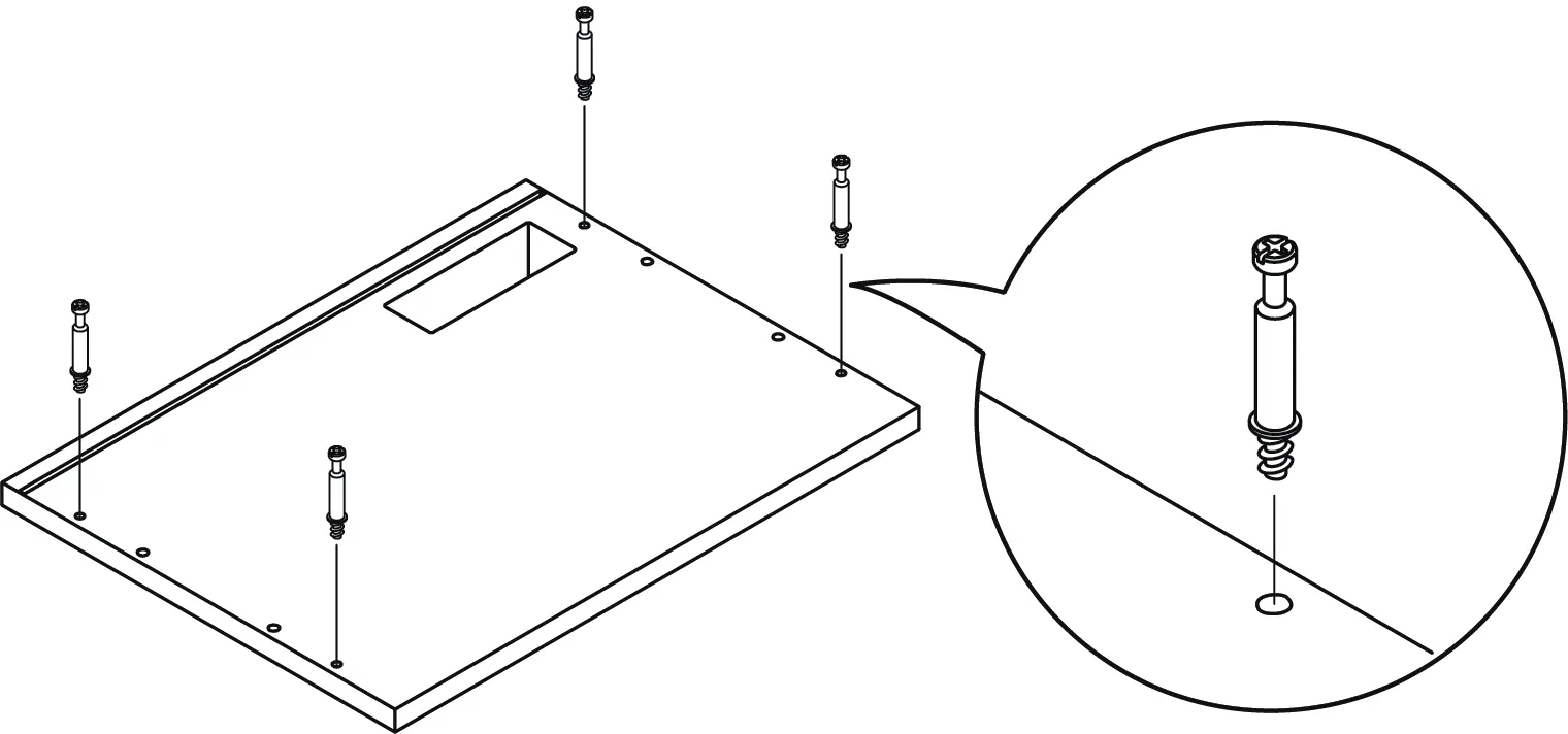 Attaching cam bolts