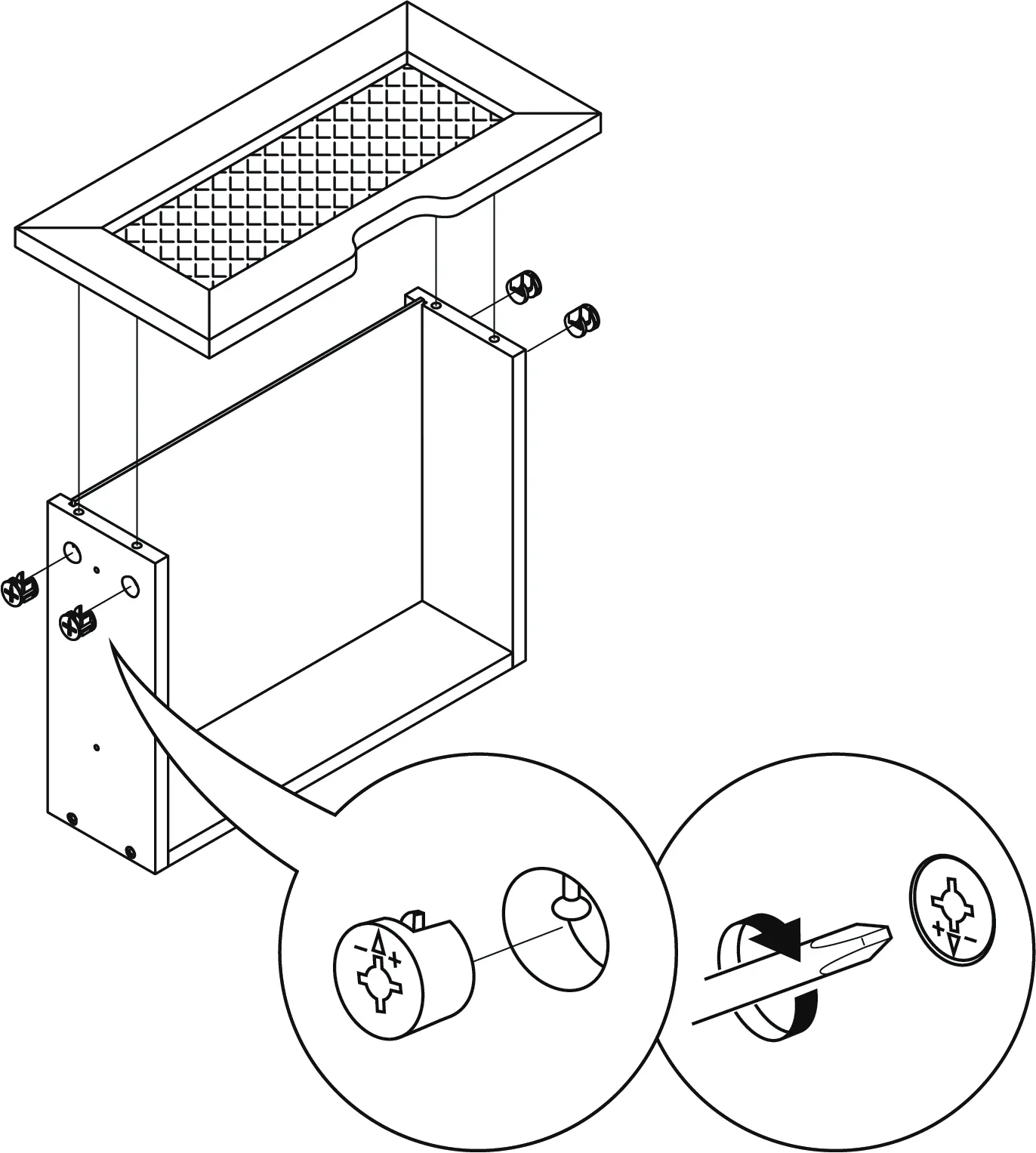 Drawer front assembly