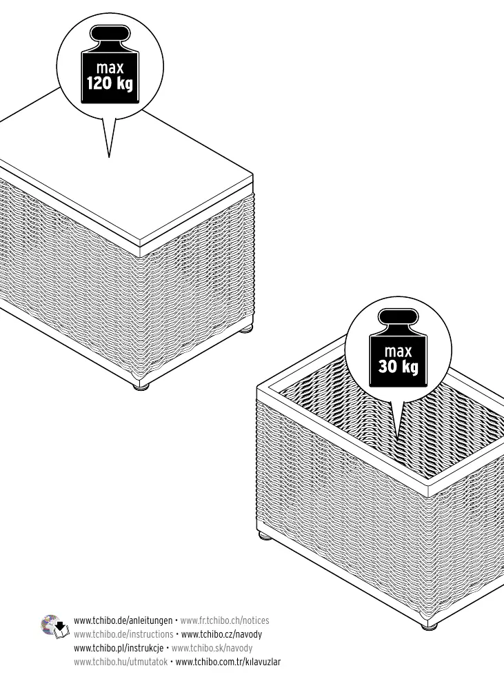 Weight capacity limits for the storage bench