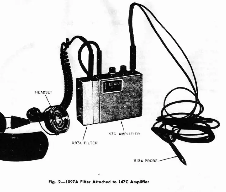 1097A Filter attached to 147C Amplifier