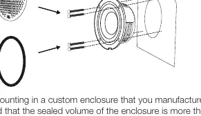 Tweeter mounting installation diagram.