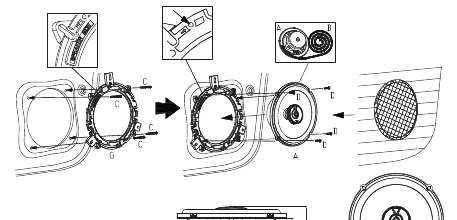 Mounting steps and dimensions