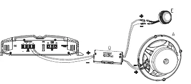 Wiring diagram for the component system