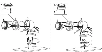 Tweeter surface mounting options