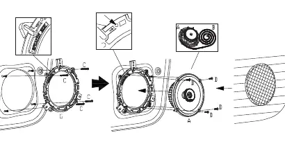 Mounting process diagram