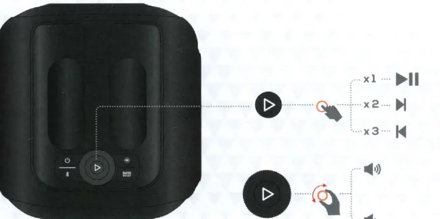 Playback and volume controls