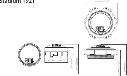 Dimensional drawings of the Stadium 192T.