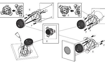 Surface mount installation steps.