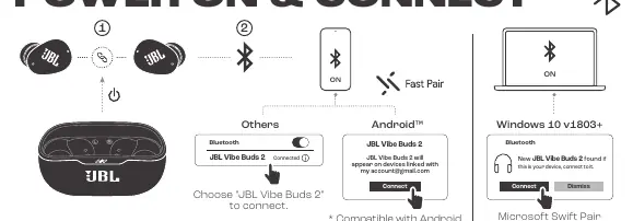 Power on and connect