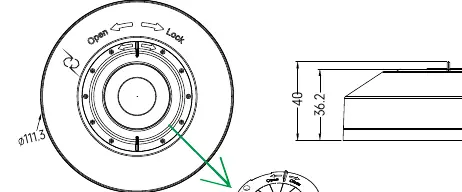 Product dimensions.