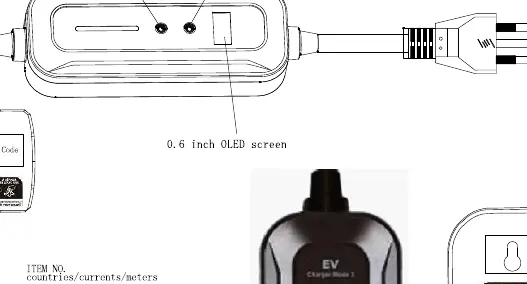 Control box interface with buttons and OLED screen