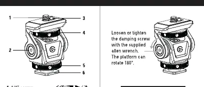 Diagram of the Elgato Cold Shoe components and adjustment points.