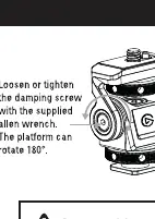 Adjusting the damping screw